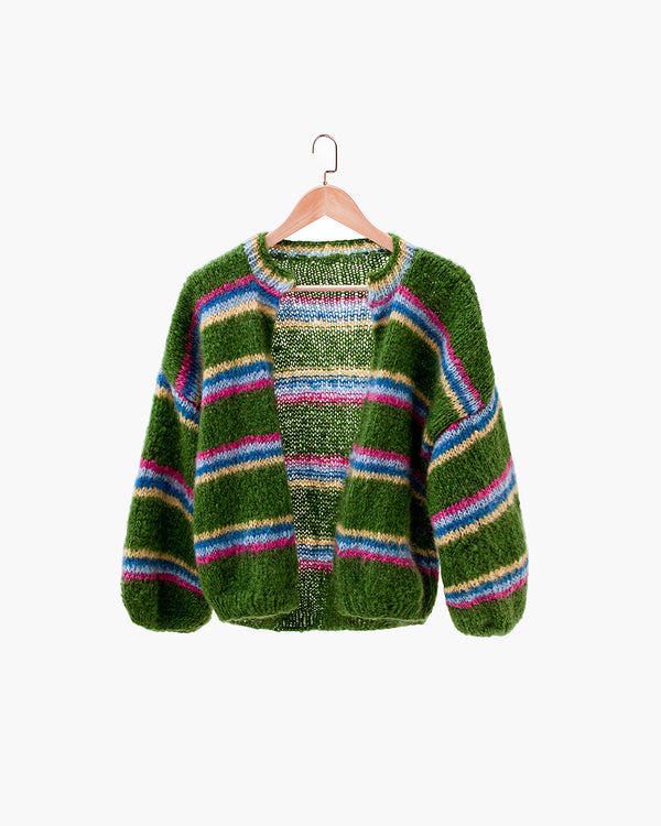 Sour Apple Mohair Knitted Jersey