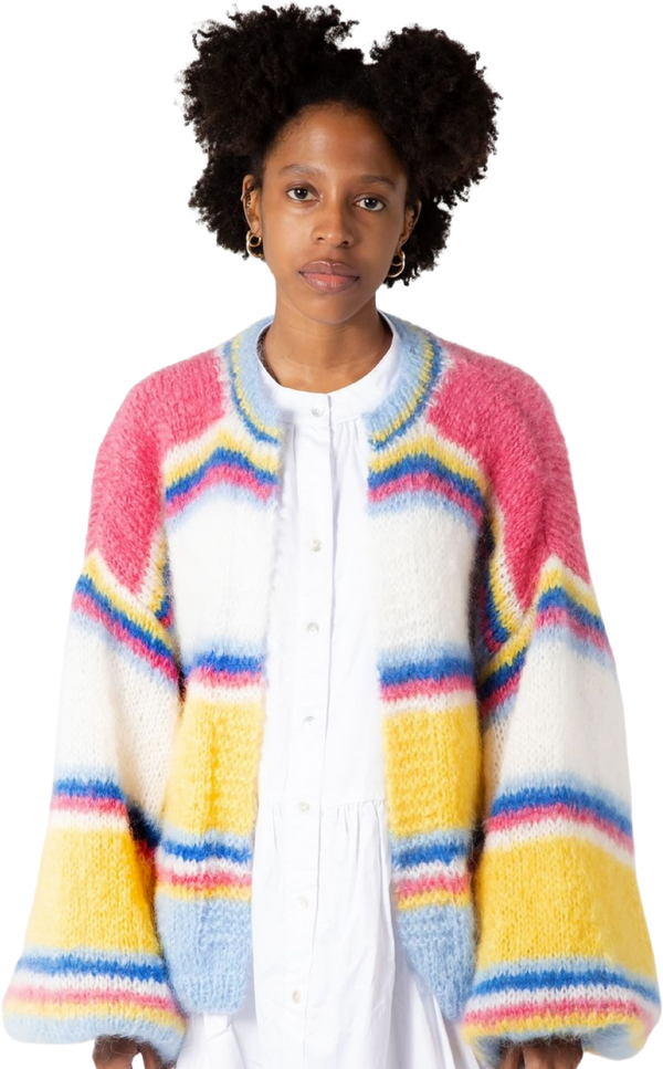 Cotton Candy Mohair Knitted Jersey